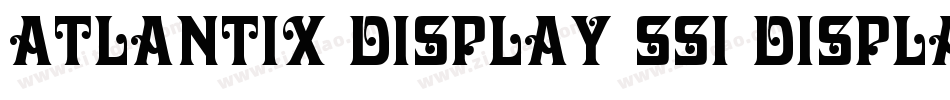 Atlantix Display SSi Display Regular字体转换
